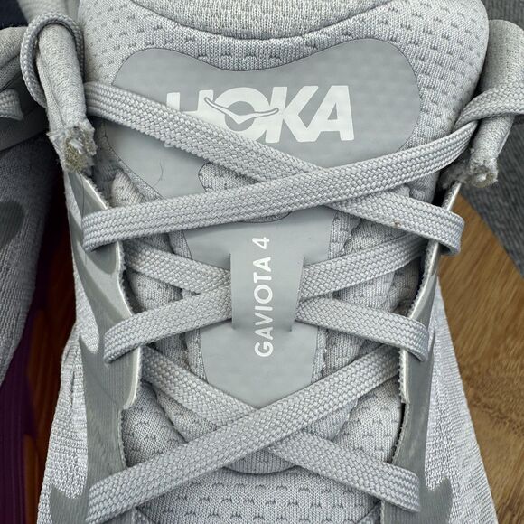 Hoka One One Gaviota 4 Running Shoes Womens Size 11 Gray Pink Orange Stability - Picture 3 of 9